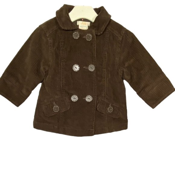 Joe Fresh Brown Corduroy Double-Breasted Jacket size 6-12 Months - Picture 9 of 9